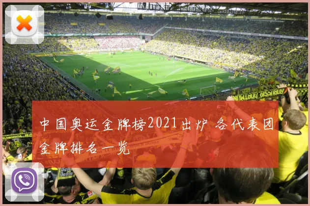 中国奥运金牌榜2021出炉 各代表团金牌排名一览